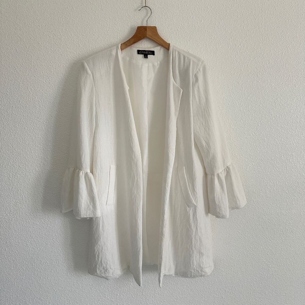 Petal Roz Women's Cream colored Large Blazer